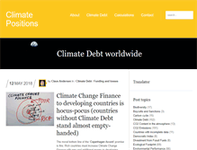 Tablet Screenshot of climatepositions.com